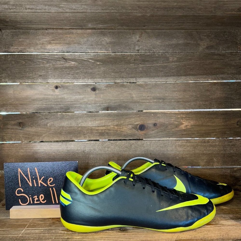 Mens Nike Mercurial Victory lll IC Black Indoor Soccer Shoes Sneakers Size 11 M
